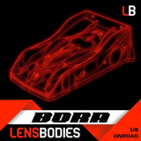 LENS BORA 1:8 Onroad Body