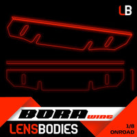 LENS 1:8 Onroad Body Stiffener & Wing Combo