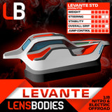 LENS LEVANTE 1:8 Offroad Buggy Body (suits both Nitro and EP)