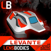 LENS LEVANTE 1:8 Offroad Buggy Body (suits both Nitro and EP)